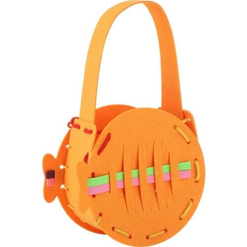 DIY Handmade Material Package Wool Felt Handbag Woven Fabric Childrens Early Education Toys Novelty Felt Teaching Aids Crafts