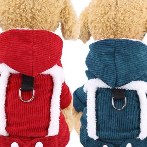PUOUPUOU Thicken Warm Pet Dog Clothes Winter Hoodies for Dogs Clothing for Small Medium Dogs Coat Jacket Thicken Pets Clothing
