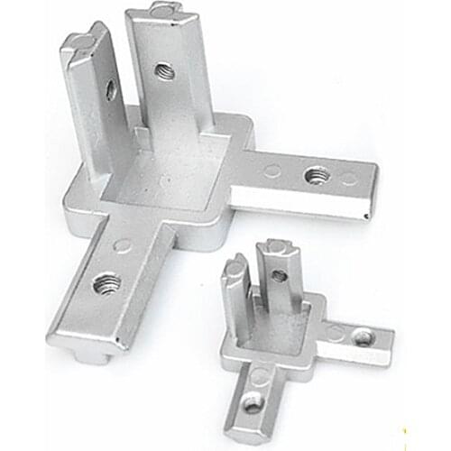 2020 3030 4040 Concealed 3-way corner connector L type three dimensional connector profile european standard right angle connect