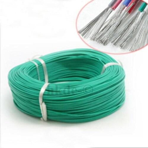 1-50Meters 12AWG-30AWG Green Flexible Silicone Wire RC Cable UL3135 Tinned Copper Wire High Temperature Resistance