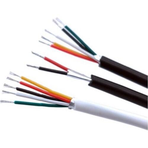 1m/5m/10m DIY UL2464 28 AWG 5 core cable for USB Mouse Keyboard data cable 2 conductor no shield outer diameter