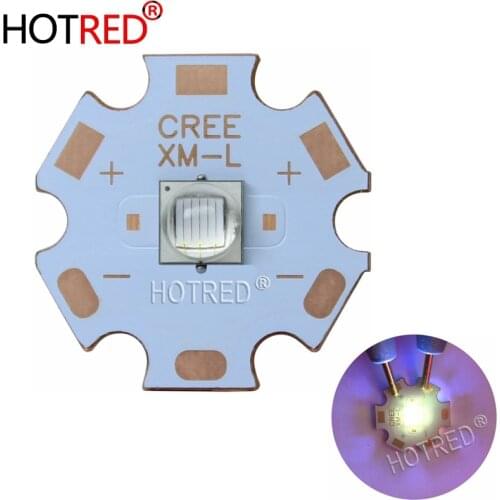 1PCS Epileds 5050 XML T6 10W UV LED replace CREE XML2 Purple 365nm 370nm Emitter Diode Light for flashlight Jewelry detection