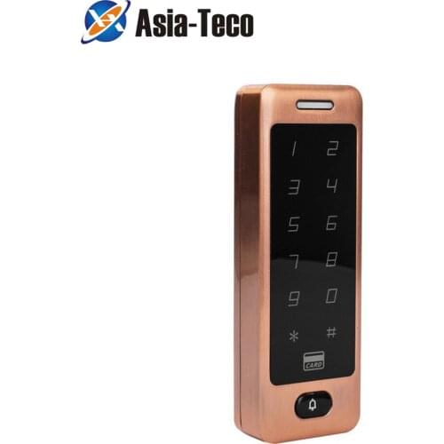125khz Waterproof Smart Keypad Case ID Card Reader Touch Metal RFID Access Control Electronic Door Lock Electric Gate Opener