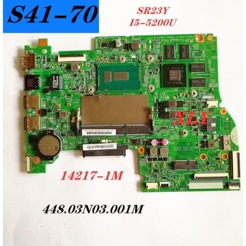 14217-1M Discrete Graphics Motherboard For Lenovo S41-70 Laptop Motherboard GT920M- 2GB SR23YI5-5200U Full Test Free Shipping