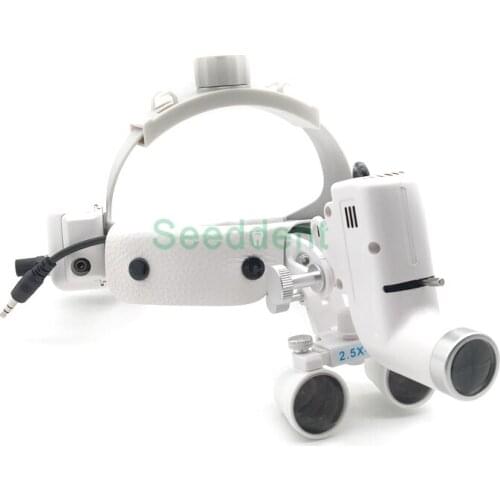 2.5X / 3.5X Wireless High Intensity Dental Loupes with Head Light / Dental Surgical Loupe / Medical Magnifying Glass