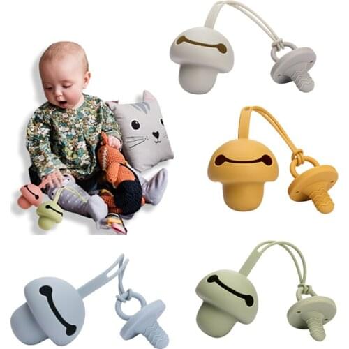 2 Pcs/set Baby Pacifier Holder BPA Free Soft Silicone Nipple Storage Box Infant Portable Soother Container Box Food Grade