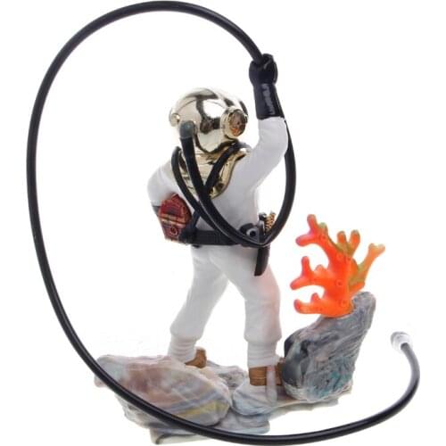 Aquarium Fish Tank Sea Treasure Diver Hunter Air Action Ornament Decoration Gift