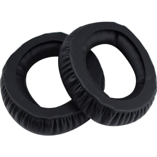 A pair of replacement foam ear cushion earmuffs for Sennheiser PX360 PX360BT Mm450-X Mm550-X headphone repair parts