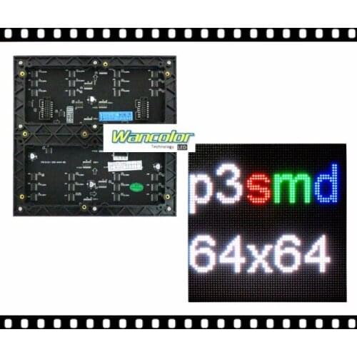 Free shipping wholesale price of P3 indoor SMD Full Color 1/32 scan 192*192mm Led screen Display Module