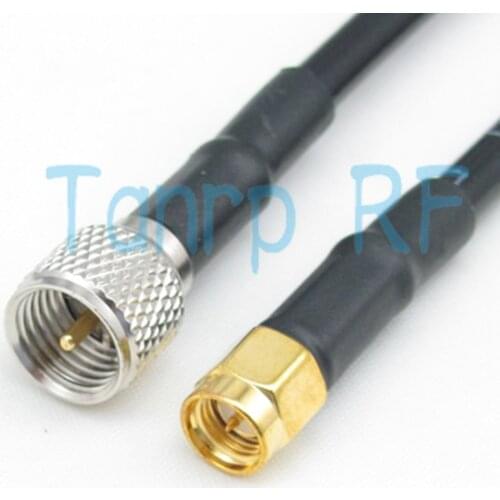 Free shipping! RF Pigtail coaxial jumper RG58 cable 6feet 2M MINI UHF male to SMA male plug connector extension cable 200CM