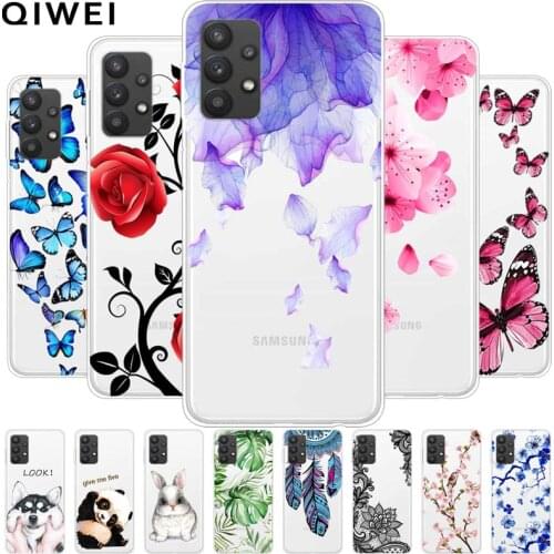 For Samsung A32 4G Case A325F Transparent Soft TPU Phone Cases For Samsung Galaxy A32 2021 A 32 Case Back Cover A 32 5G A326B