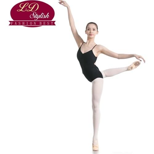 Girls Black Ballet Leotards Stage Performance Gymnastic Dancewear Adults Practice Clothing Female Competition Dance Skirt