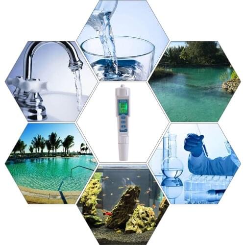Digital PH Meter PH Tester 0.01 PH High Accuracy Water Quality Tester with ATC: 3 in 1 PH TDS Temp Pocket Size for Household