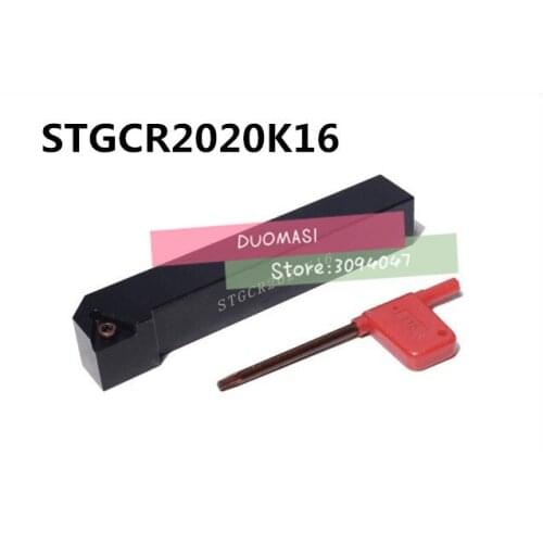 STGCR2020K16 Toolholder 20*20*125MM CNC turning tool holder, 91 degrees External turning tools, Lathe cutting tools