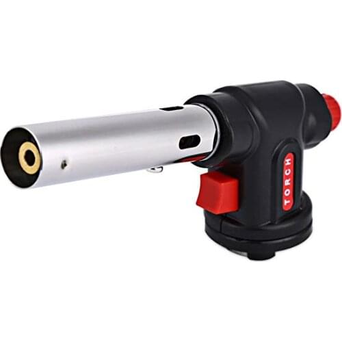 DHL 100PCS Welding Burner Kitchen Torch Flamethrower BBQ Guns Butane Gas Blow Soldering Camping Cooking Tools