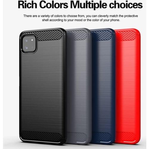 For Samsung Galaxy A22 Case Carbon Fiber Shockproof Silicone Soft Cover For Samsung Galaxy A22 5G Case for Samsung Galaxy A22 5G