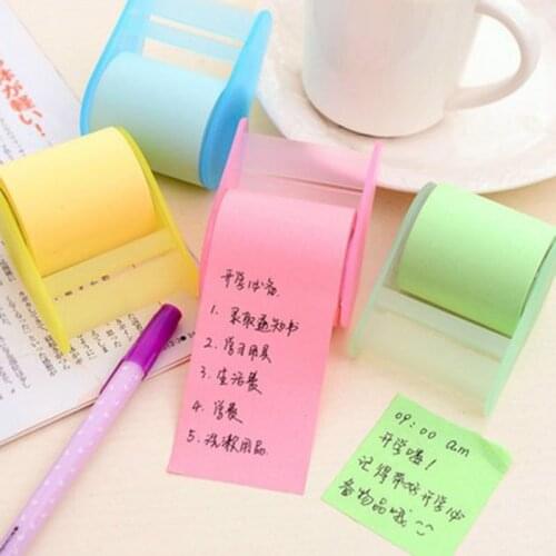 Candy Color Tape Sticky Note Memo Pad Message Write School Office Stationery DIY Notepad Planner Teak Out Paper N Times Sticker