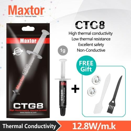 Maxtor CTG8 High Performance Thermal Paste mini 12.8W/m-k Laptop PC CPU GPU Cooler Pad Phone Heat Sink Grease