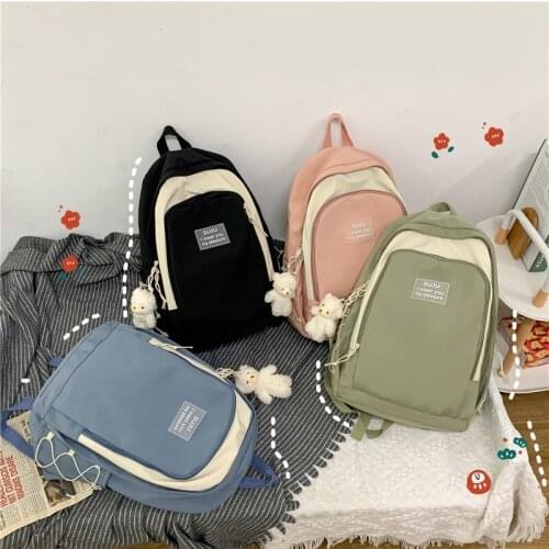 Kawaii Backpack Women Student Bookbag Korean Style School Bags for Teens Girls Harajuku Ladies Backbag