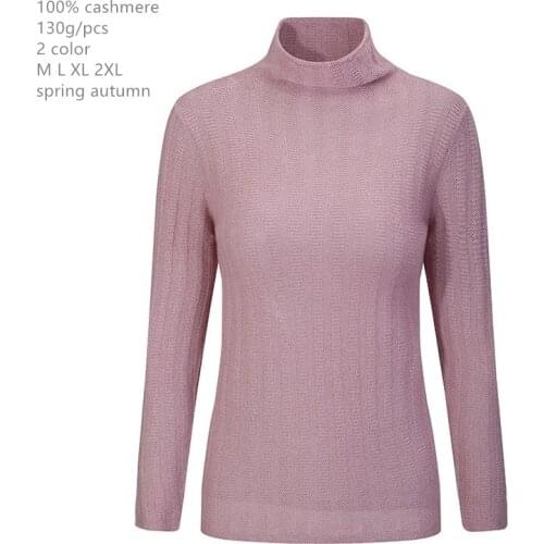 Naizaiga 100% cashmere womens solid pink white female fashion pullovers sweater MPSM5