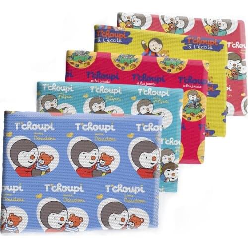 New Cartoon Tcroui Design Pattern Printed Bullet Textured Liverpool Patchwork Tissue Kids home textile 50*145cm