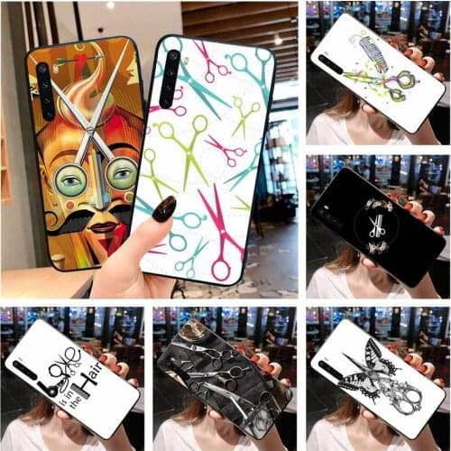 Stylist Scissors Funny Phone Case For OPPO Realme 6 Pro Realme C3 5 Pro C2 RENO2-Z A11X