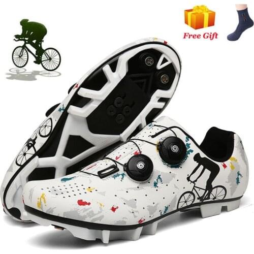 Sapatilha Ciclismo MTB Cycling Shoes Men Breathable Racing Road Bike Shoes Self-Locking Professional Bicycle Sneakers MTB Shoes
