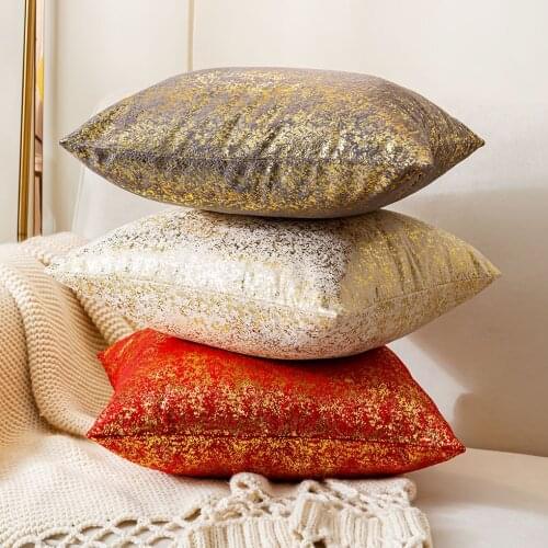 Luxury Golden Fashion Velvet Cushion Cover 45x45cm 50x50cm Decorative Sofa Pillow Cover Pillow Case Design Cushion Covers