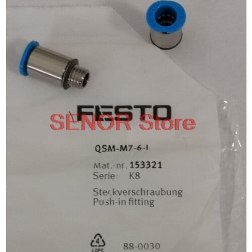 Brand new and original quick-plug threaded joint QSM-M7-6-I (153321)