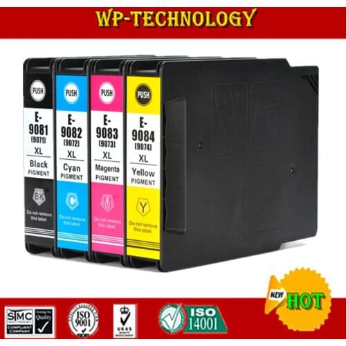 Compatible Ink Cartridge For Epson T9081 T9082 T9083 T9084 T9071 BK/C/M/Y For Epson WorkForce Pro WF-6090DW 6590DWF Printer