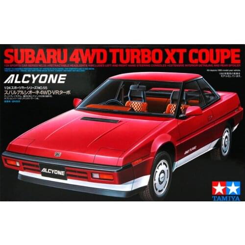 Tamiya 24055 1/24 Scale Subaru 4WD Turbo XT Coupe Assembly Model Building Kits For Adults Hobby Toys DIY