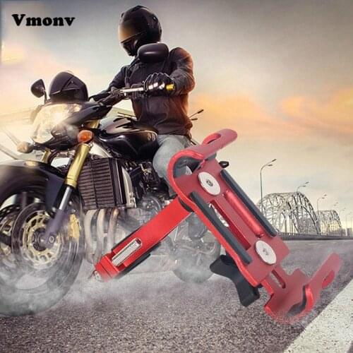 360 Rotation Metal Motorcycle Bicycle Handlebar Phone Holder For iPhone Universal Aluminium Cell Phone GPS Mount Cycling Bracket