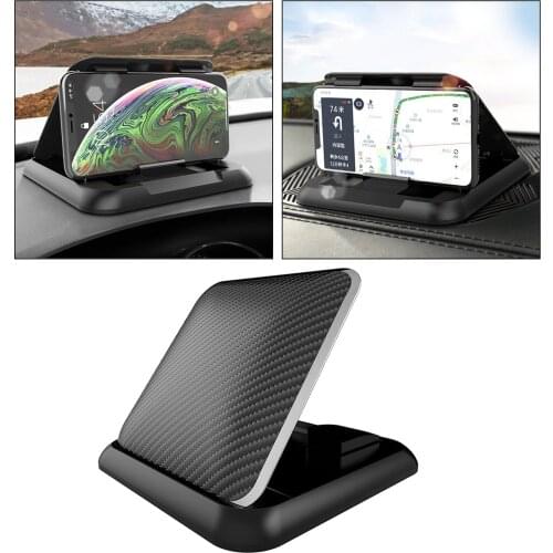 ABS Adjustable Universal Car Phone Holder Pad Mount Pad Mat Anti-Slip Silicone Base for Dashboards Movie Watching Music Playing