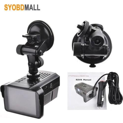 Car RDvr Dash Cam Radar Detector Video Recorder Radar 2 In 1 Full HD 1080P English and Russian Dashcam Electronic Dog for H588