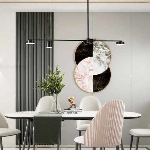 High Quality Simple Design Family Decoration Modern Indoor Led chandelier Indoor Living Room Iron hanging Chandelier