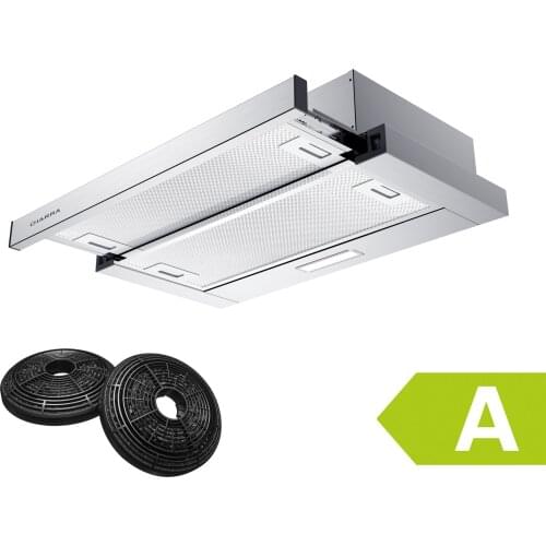 CIARRA CBCS6906D Cooker Hood 60 cm Wall Hood 370 m³/h Exhaust and Recirculation with Carbon Filter [Energy A]