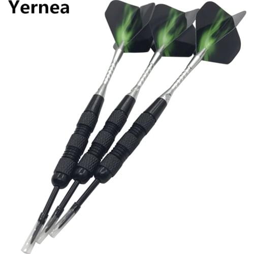 Yernea New HIgh-quality 3Pcs Steel Tip Darts Indoor Sports 20g Nickel Plated Iron Dart Body Aluminium Alloy Shafts Flight