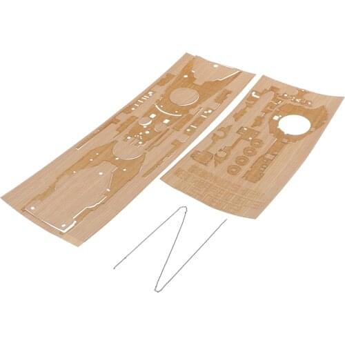 1:350 USS New Jersey BB-62 Model Wooden Deck with Metal Chain