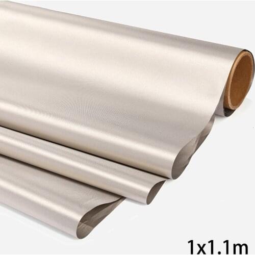 1*RFID Shielding Fabric 3*1.1M Grounding Earthing EMF RF RFID Shielding Fabric Material Protective Clothing