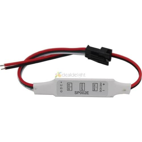 SP002E 3 Key Mini RGB Controller Micro-Controller for DC5-24V Pixels Dream Color WS2811 WS2812B LED Strip to 2048 pixels