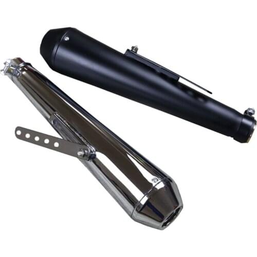 35-48mm Electroplate Vintage motorcycle exhaut Pipe Iron material exhaut funnel Tail