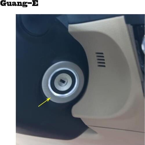 Car stainless steel lamp key start engine Engine Start Stop Ignition Key Ring frame 1pcs For Toyota Corolla Altis 2014 2015 2016