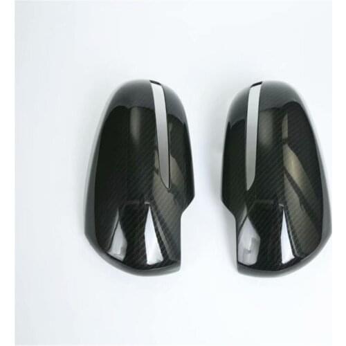 For Suzuki SX4 S-Cross Crossover 2014 2015 2016 2017 2018 Carbon Fiber Side Door Rearview Mirror Cover Trims Car Accessories