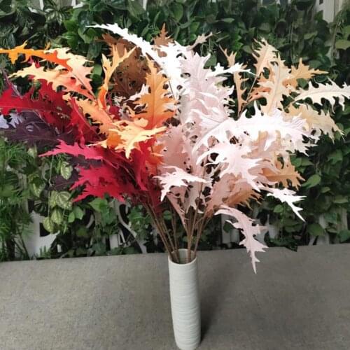 Artificial Flower Multi-use Bright-colored Faux Silk Flower Wide Application Fake Leaf Flower for Wedding