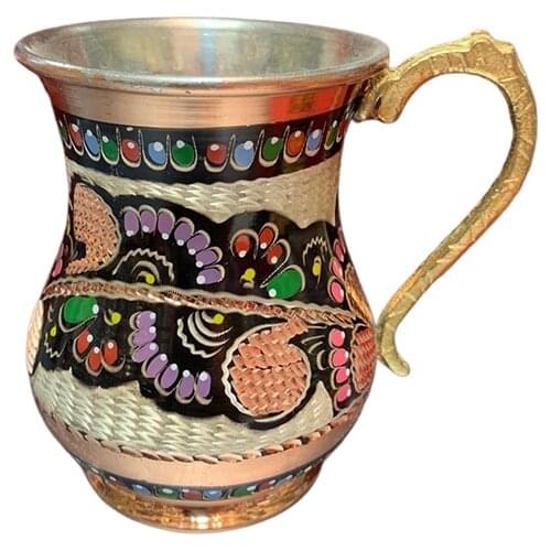 Copper Mug Cup Stoup Tankard 100% Pure Handmade Copper Cup, Turkish Traditional Mug