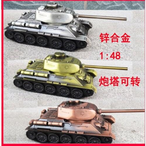 1:48 Scale World War II Soviet Union Classic Simulation Military T34 Tank Plastic Model Collectibles Souvenirs Hot Toys
