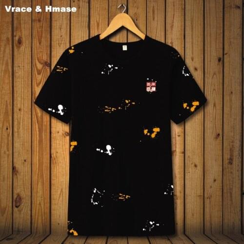Personalized printing fashion trend big size short sleeve t-shirt Summer 2018 New soft breathable high-quality t shirt men S-6XL