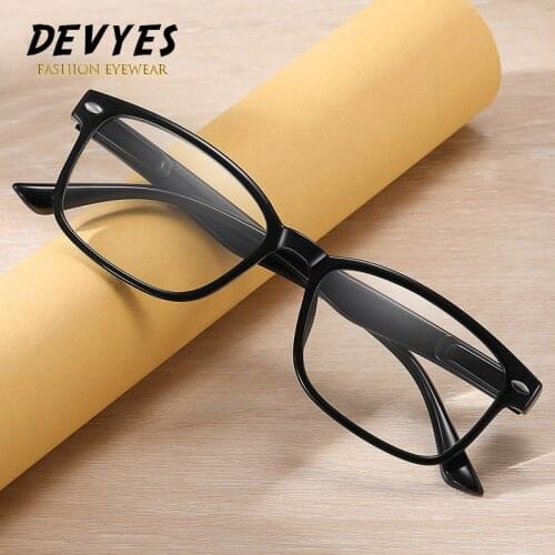 DEVYES Anti Blue Light Blocking Reading Glasses Men Women Spring Hinge Computer Eyewear Hyperopia Eyeglasses Optical Spectacle