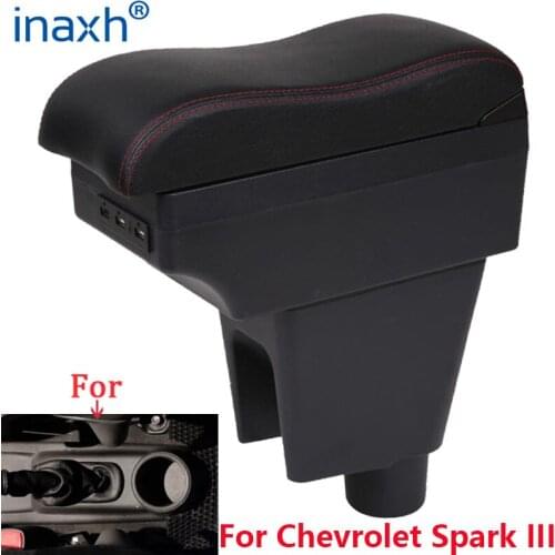 For Chevrolet Spark III Armrest box For Chevrolet Spark Aveo T200 Car armrest box car accessories interior storage box