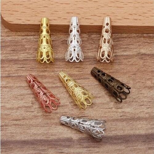 SIXTY TOWFISH 15 Pieces DIY Jewelry Accessories Size 22*9mm Copper Materials Flower Slice Charms